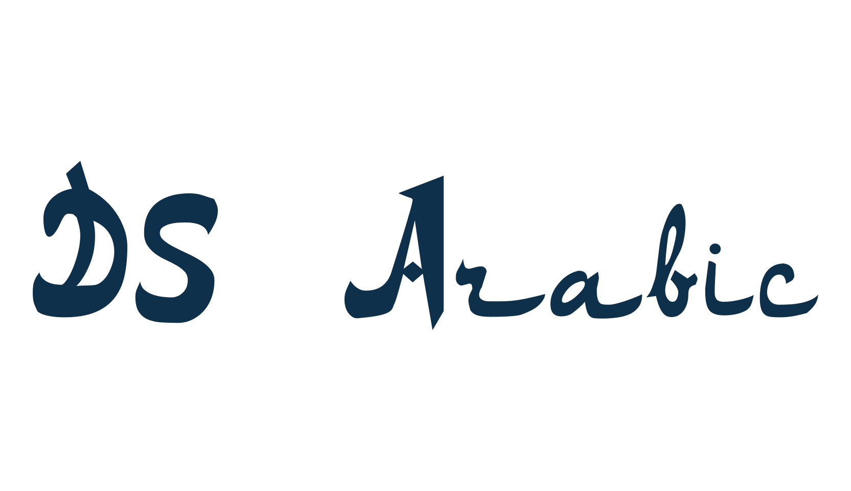 DS Arabic, foreign look arabic font preview