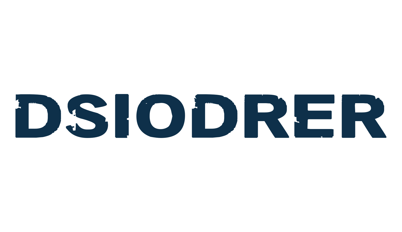 Dsiodrer, fancy eroded decorative font preview