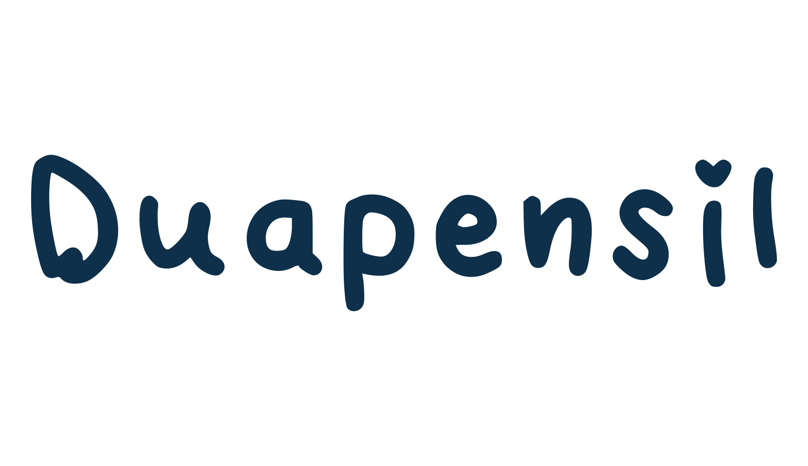 Duapensil, script handwritten fancy decorative calligraphy font preview