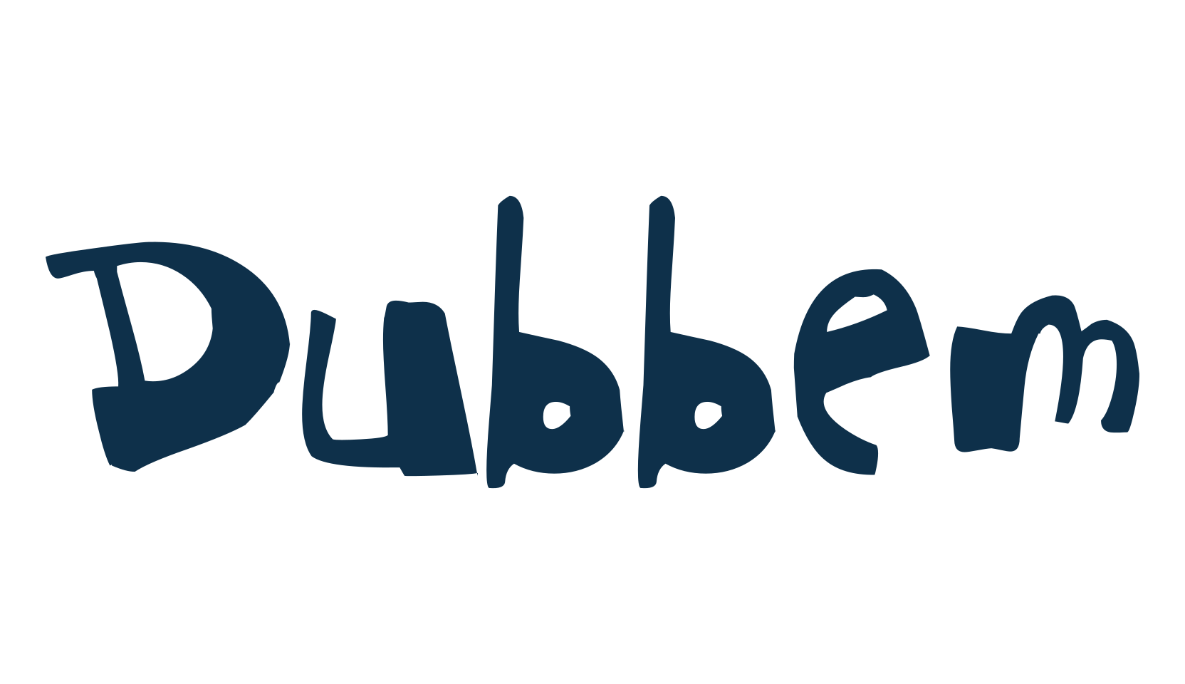 Dubbem, cartoon font preview