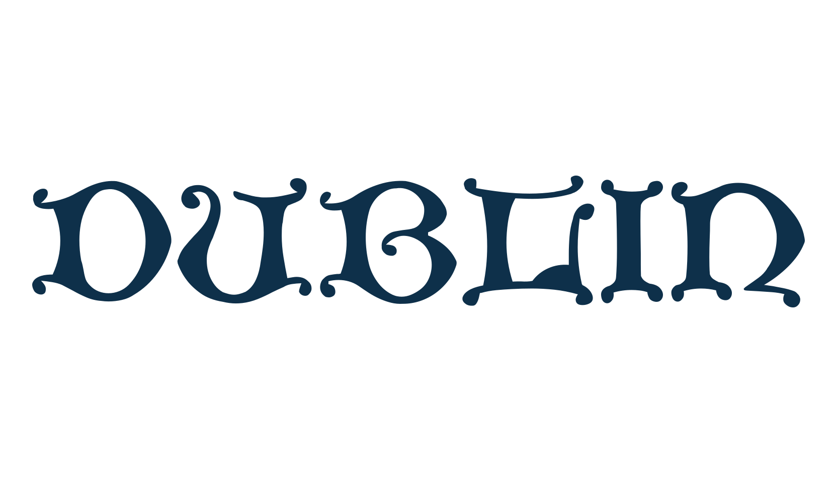 Dublin, celtic font preview