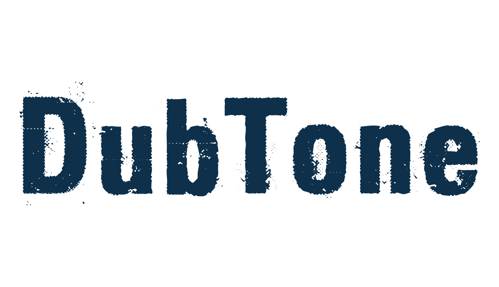 DubTone, fancy eroded decorative font preview