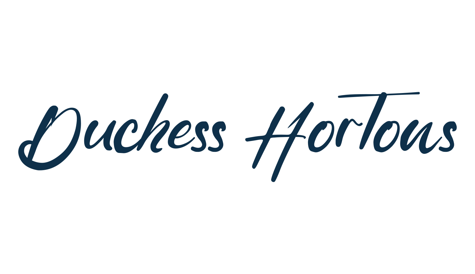 Duchess Hortons, script handwritten fancy decorative calligraphy font preview