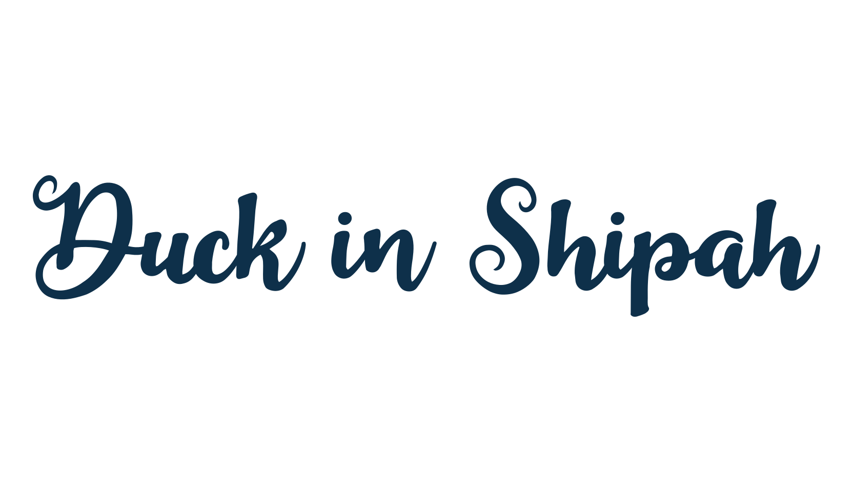 Duck in Shipah, fancy decorative font preview