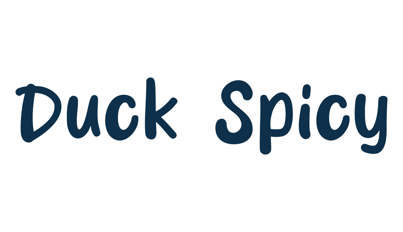 Duck Spicy, fancy cartoon decorative font preview
