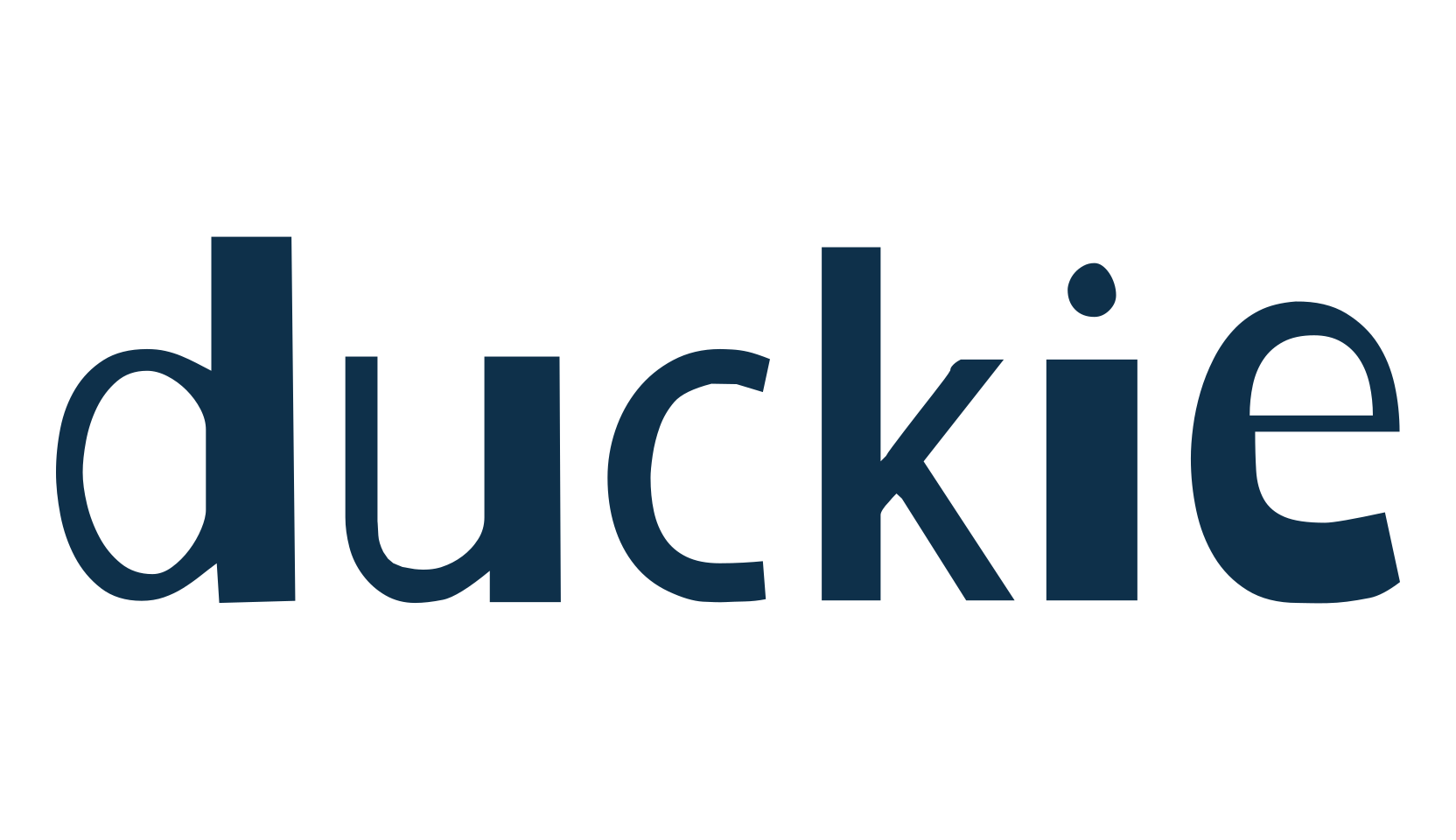 Duckie, fancy distorted decorative font preview