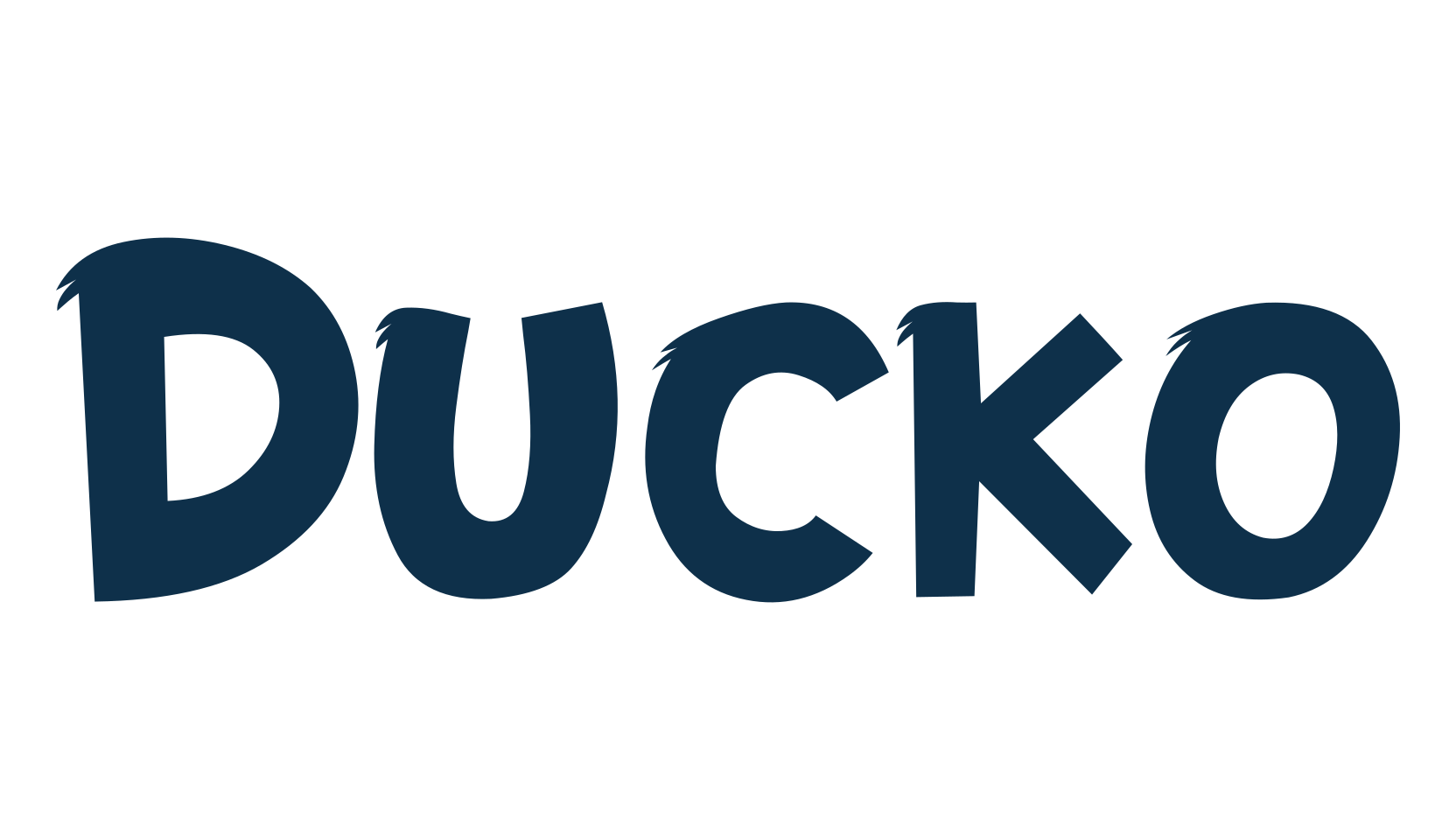 Ducko, fancy cartoon decorative font preview