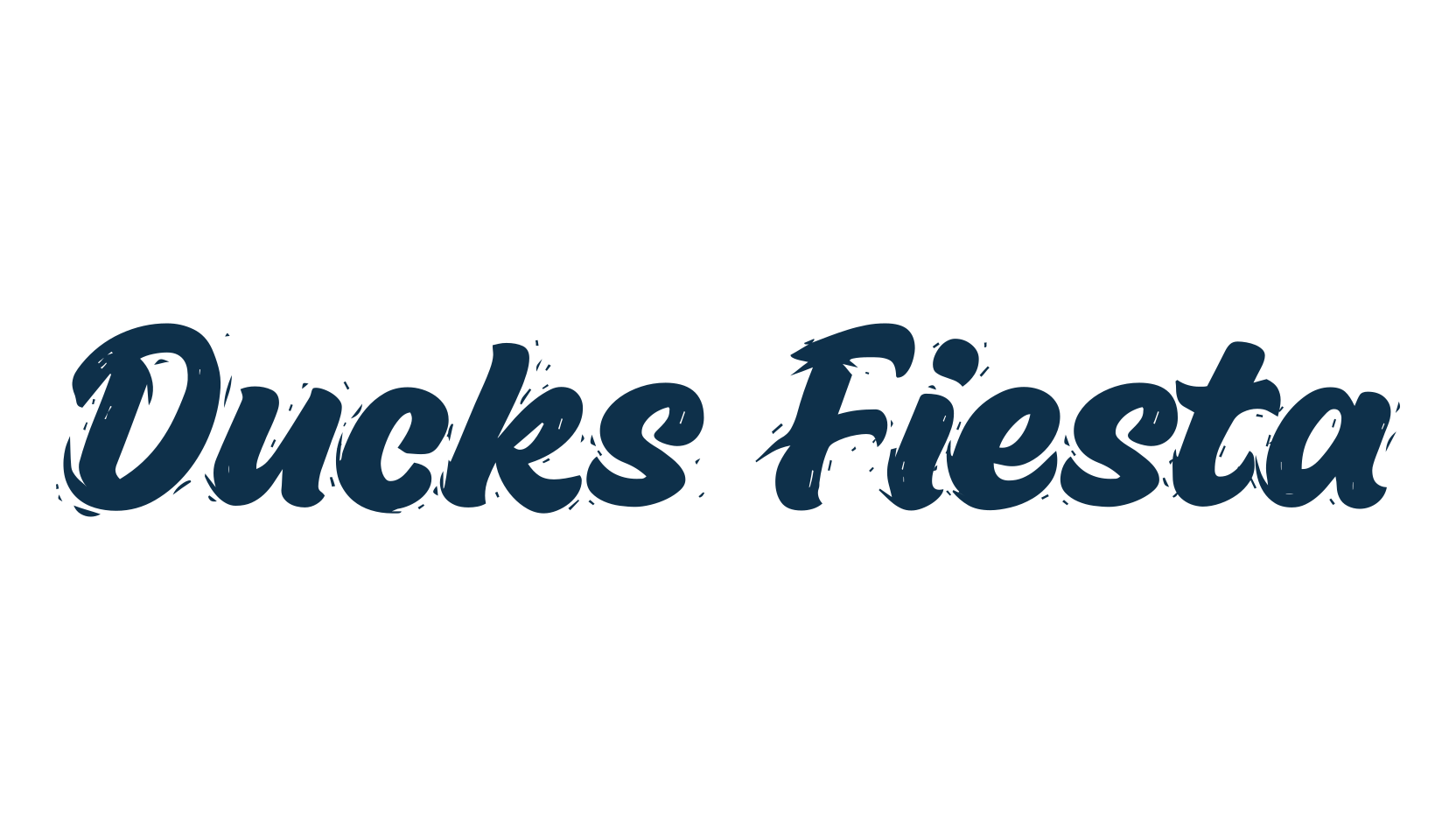 Ducks Fiesta, script brush fancy decorative calligraphy font preview