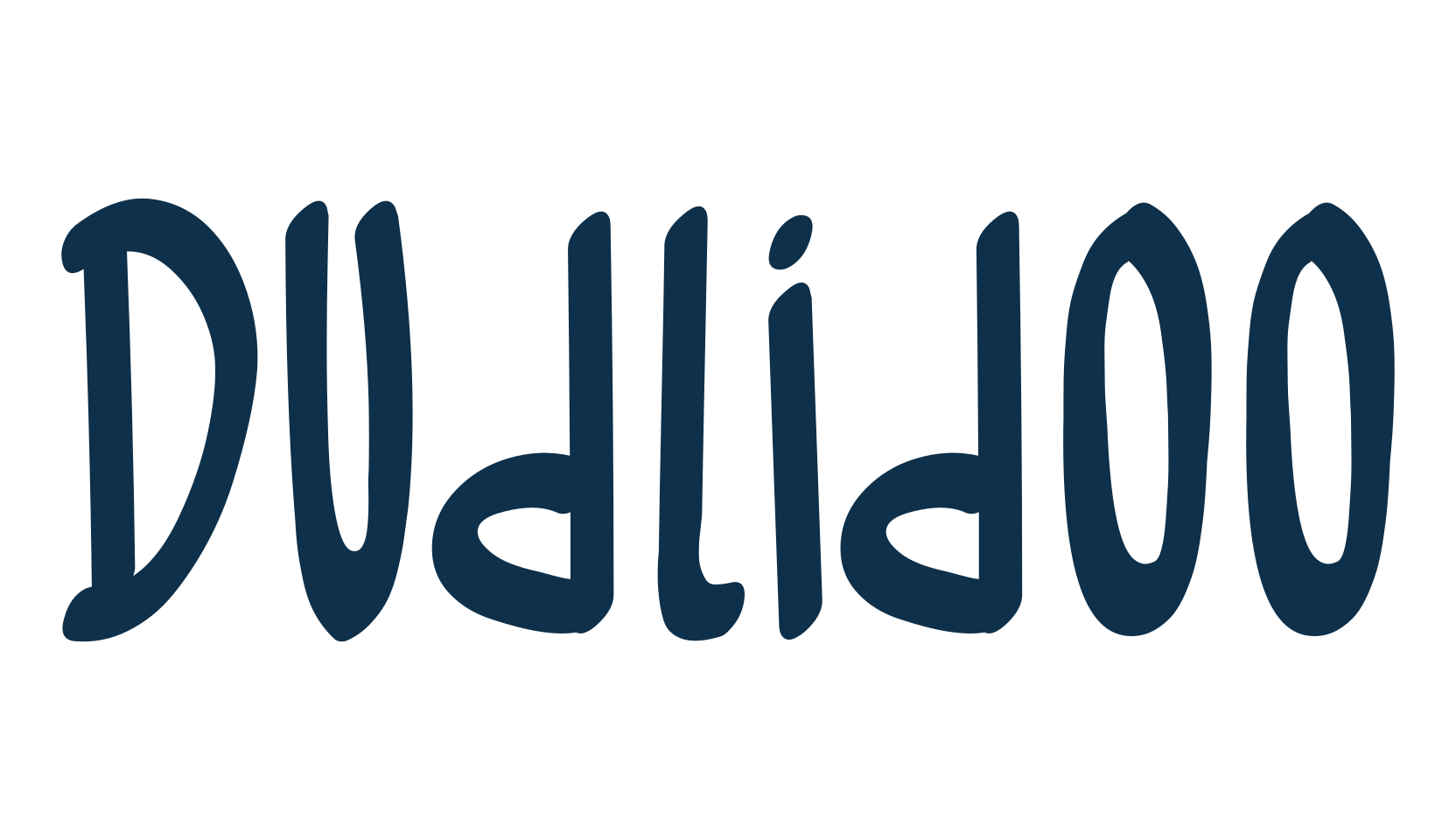 Dudlidoo, handwriting font preview