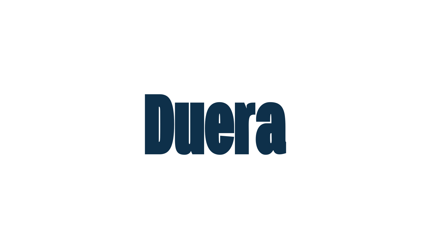 Duera, sans serif font preview