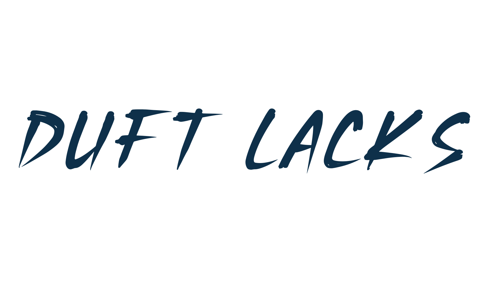 Duft Lacks, brush font preview
