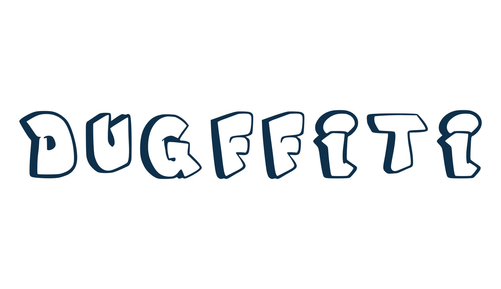 Dugffiti, graffiti font preview