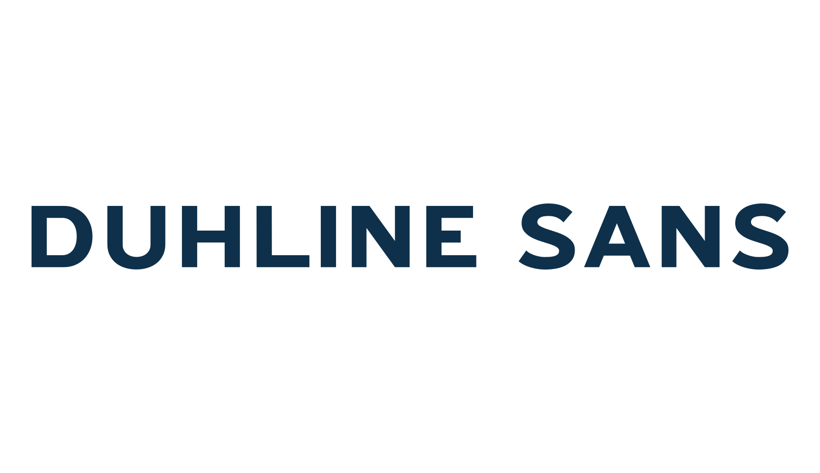 Duhline Sans, sans serif font preview