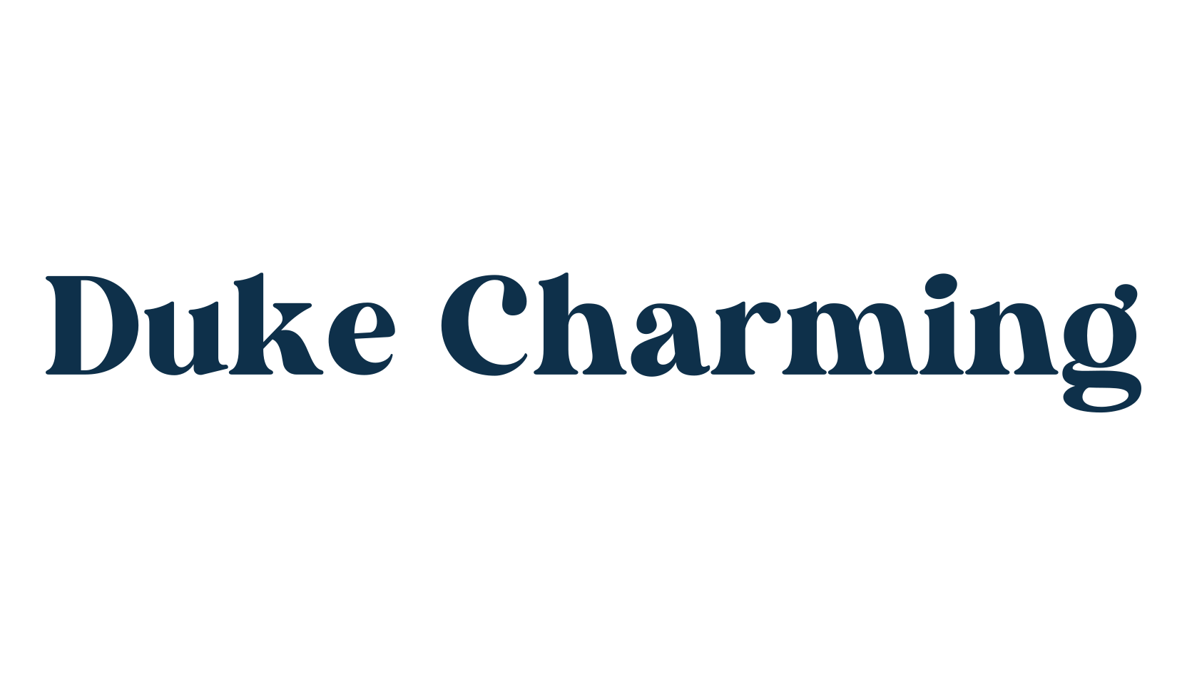 Duke Charming, serif font preview