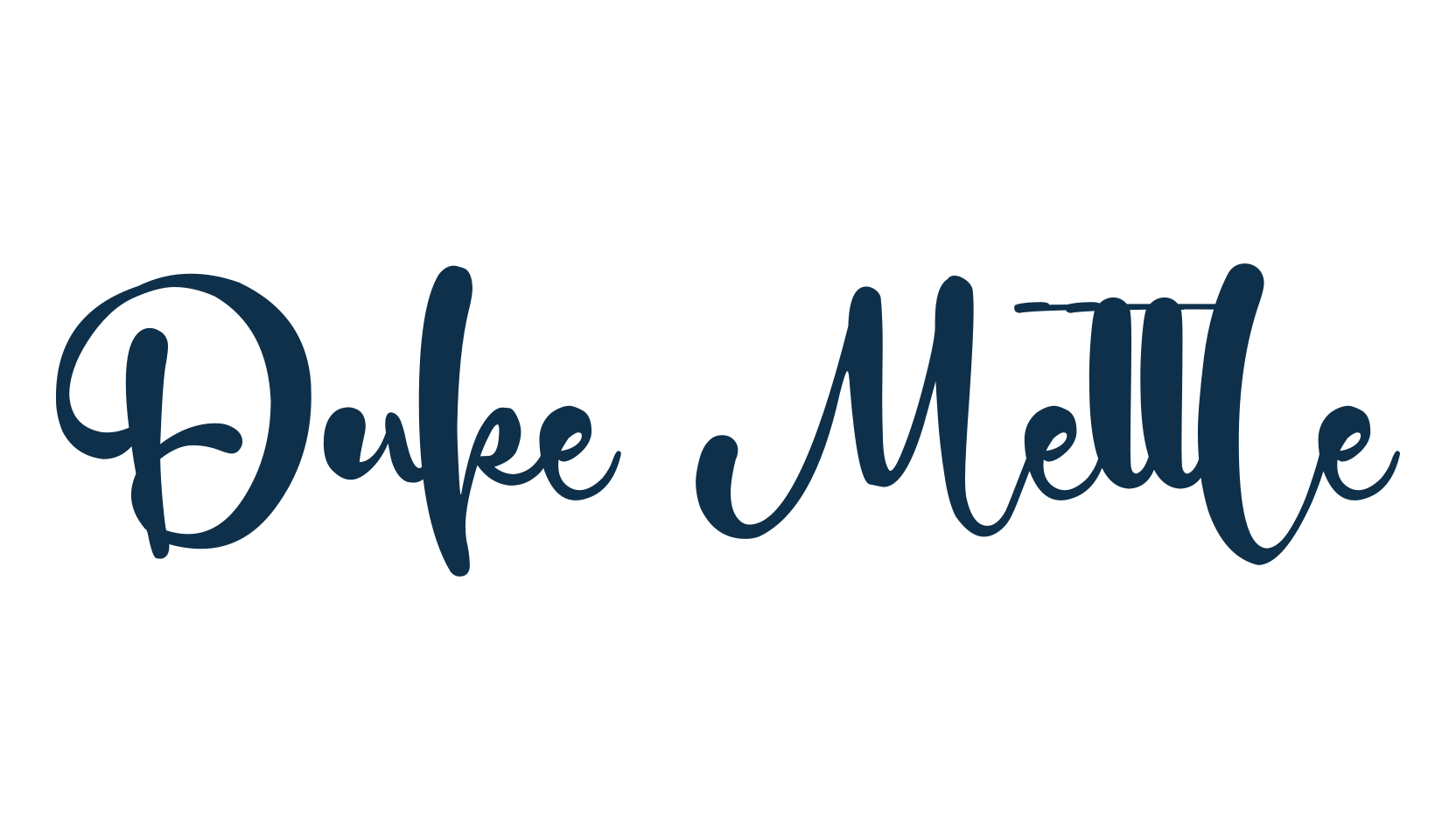 Duke Mettle, fancy various decorative script calligraphy font preview