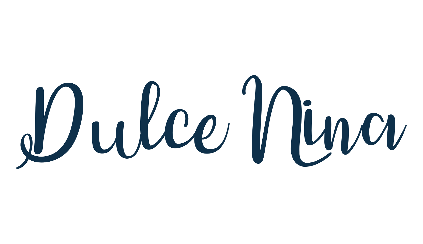 Dulce Nina, script calligraphy fancy decorative font preview