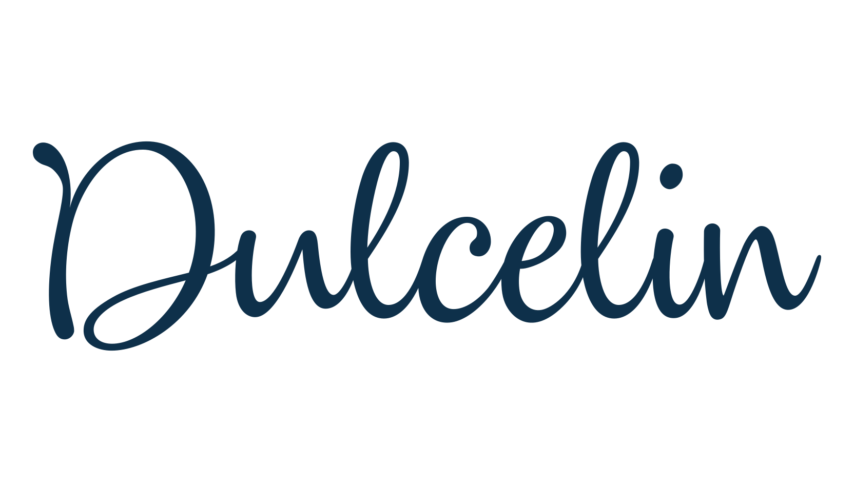 Dulcelin, handwriting font preview