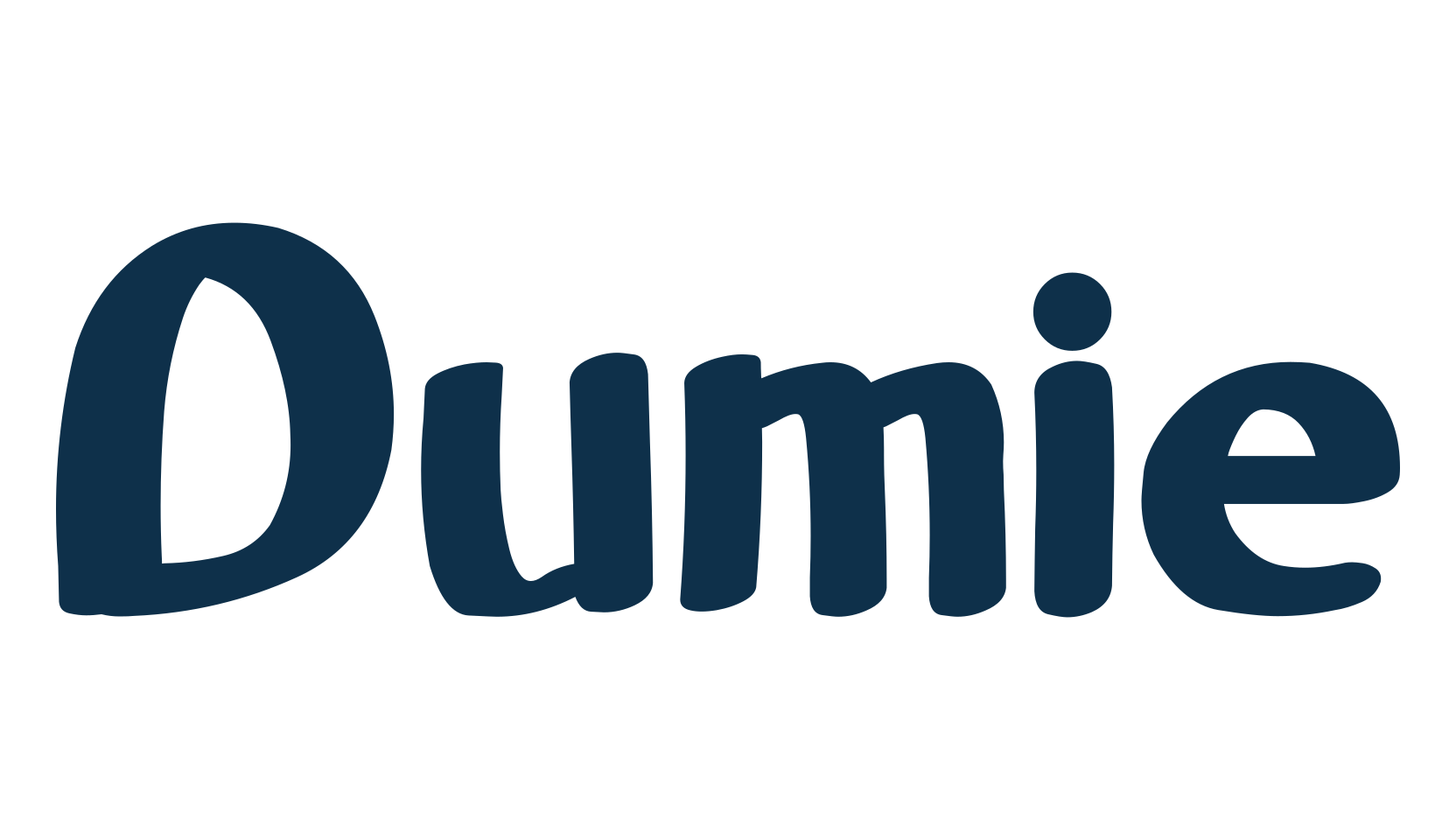 Dumie, cartoon font preview