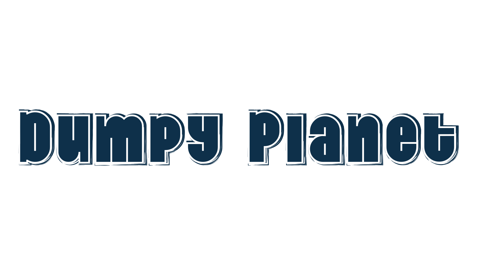 Dumpy Planet, fancy groovy decorative font preview