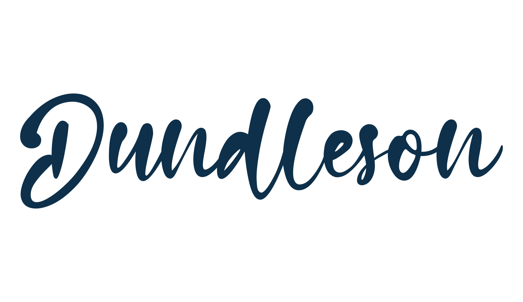 Dundleson, various font preview