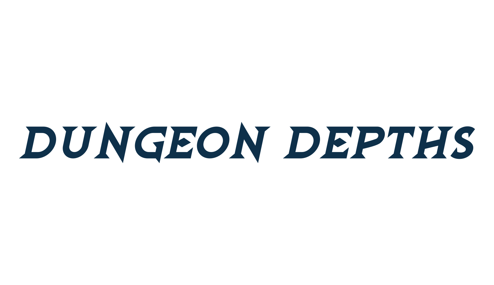 Dungeon Depths, gothic modern font preview