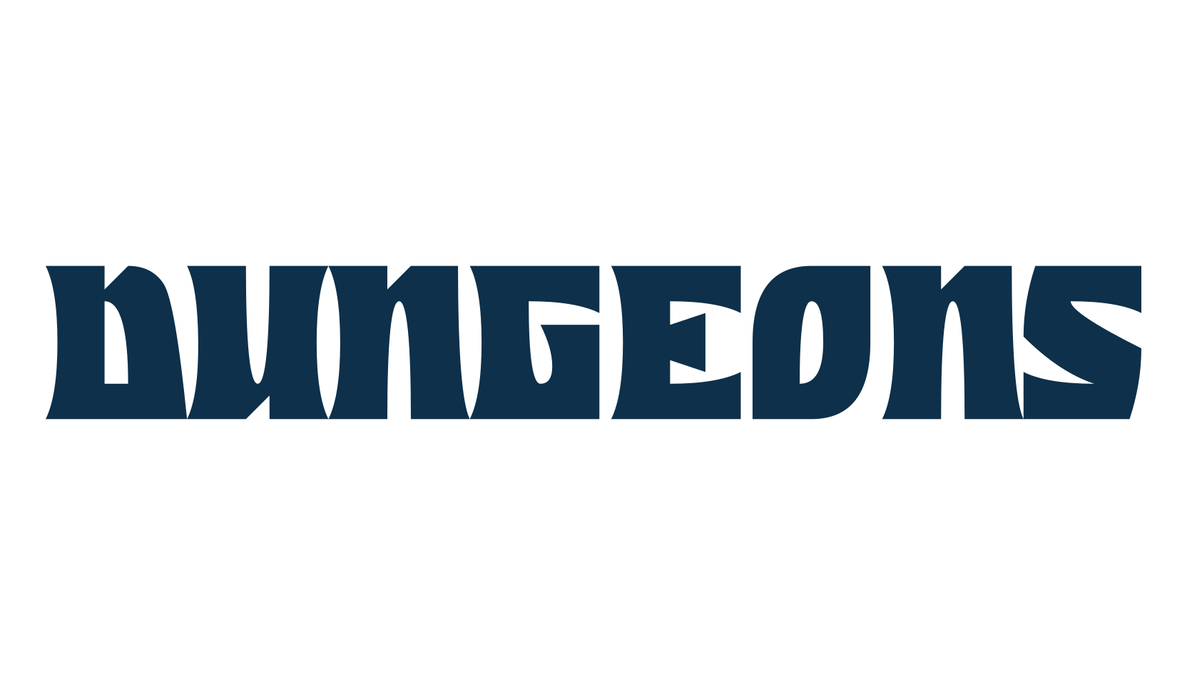 Dungeons, modern font preview
