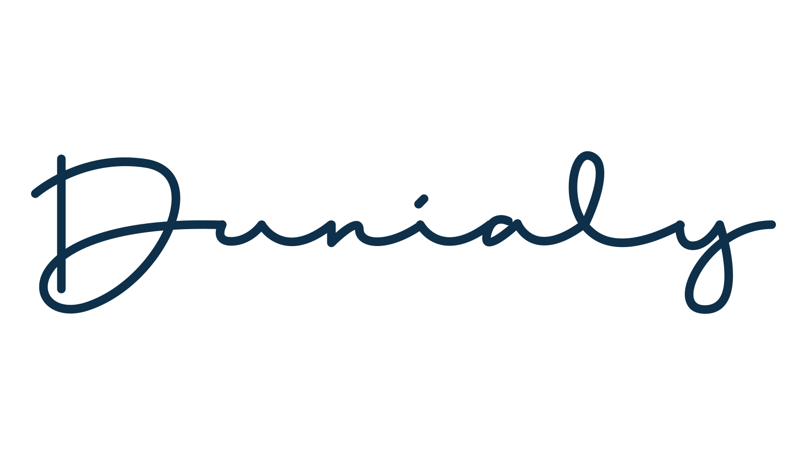 Dunialy, script handwritten fancy decorative calligraphy font preview