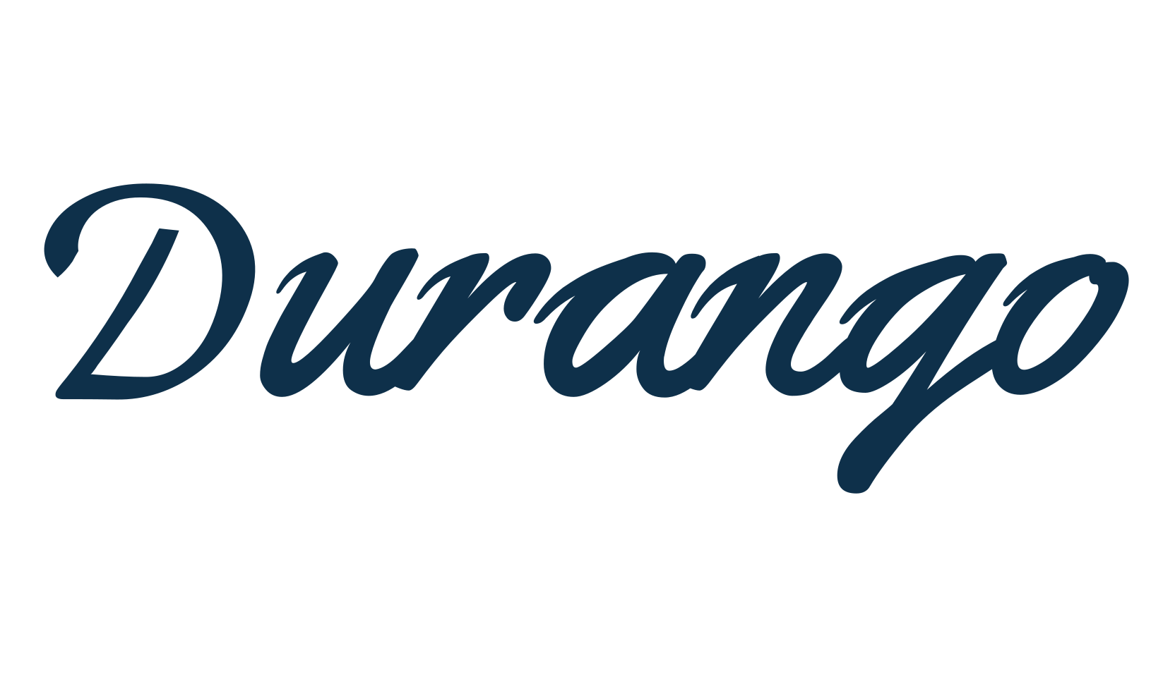 Durango, handwriting font preview