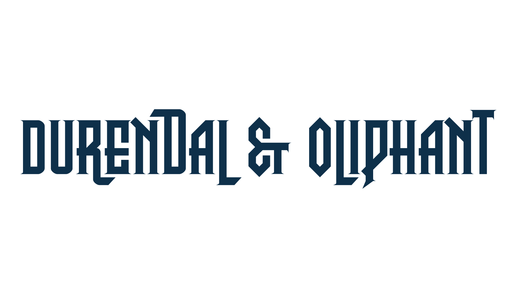 Durendal & Oliphant, gothic modern font preview