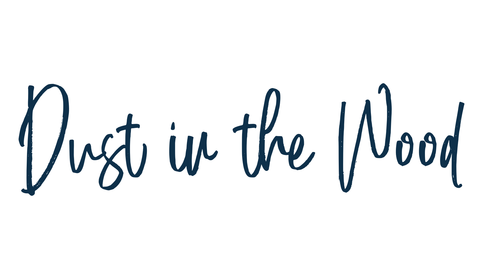 Dust in the Wood, handwriting font preview