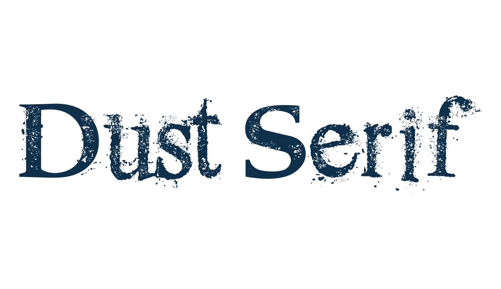 Dust Serif, fancy eroded decorative font preview