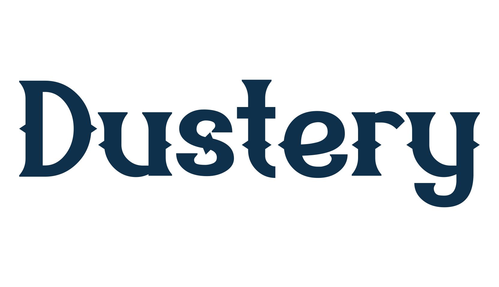 Dustery, fancy retro decorative font preview