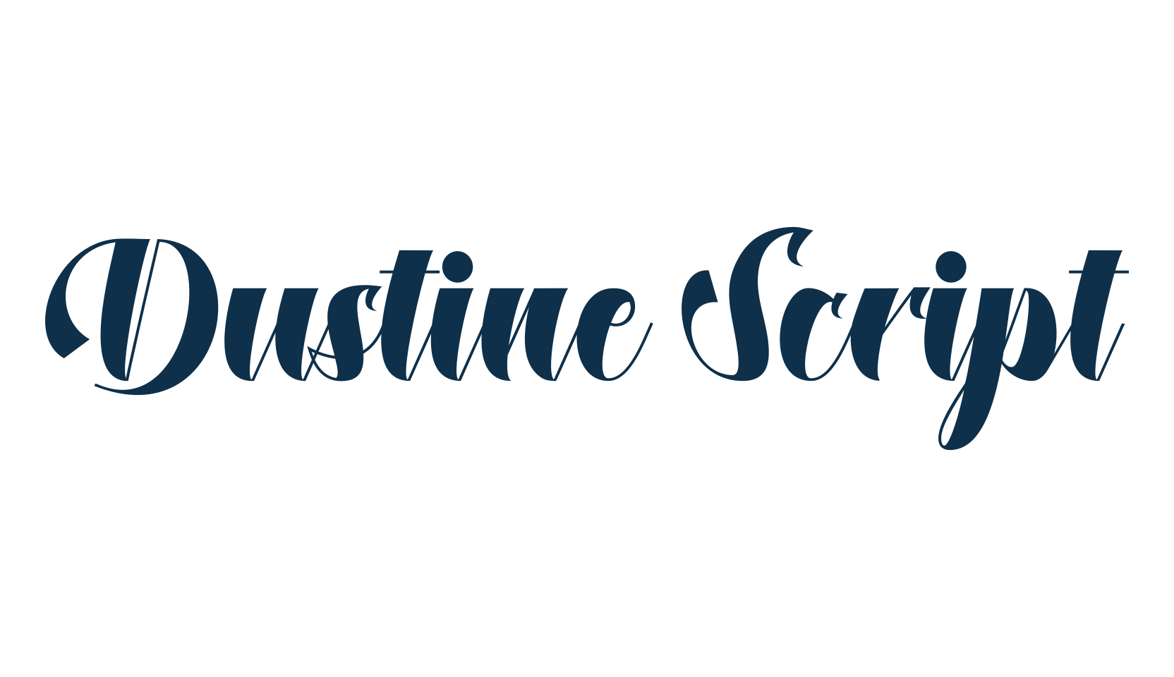 Dustine Script, fancy various decorative script calligraphy font preview