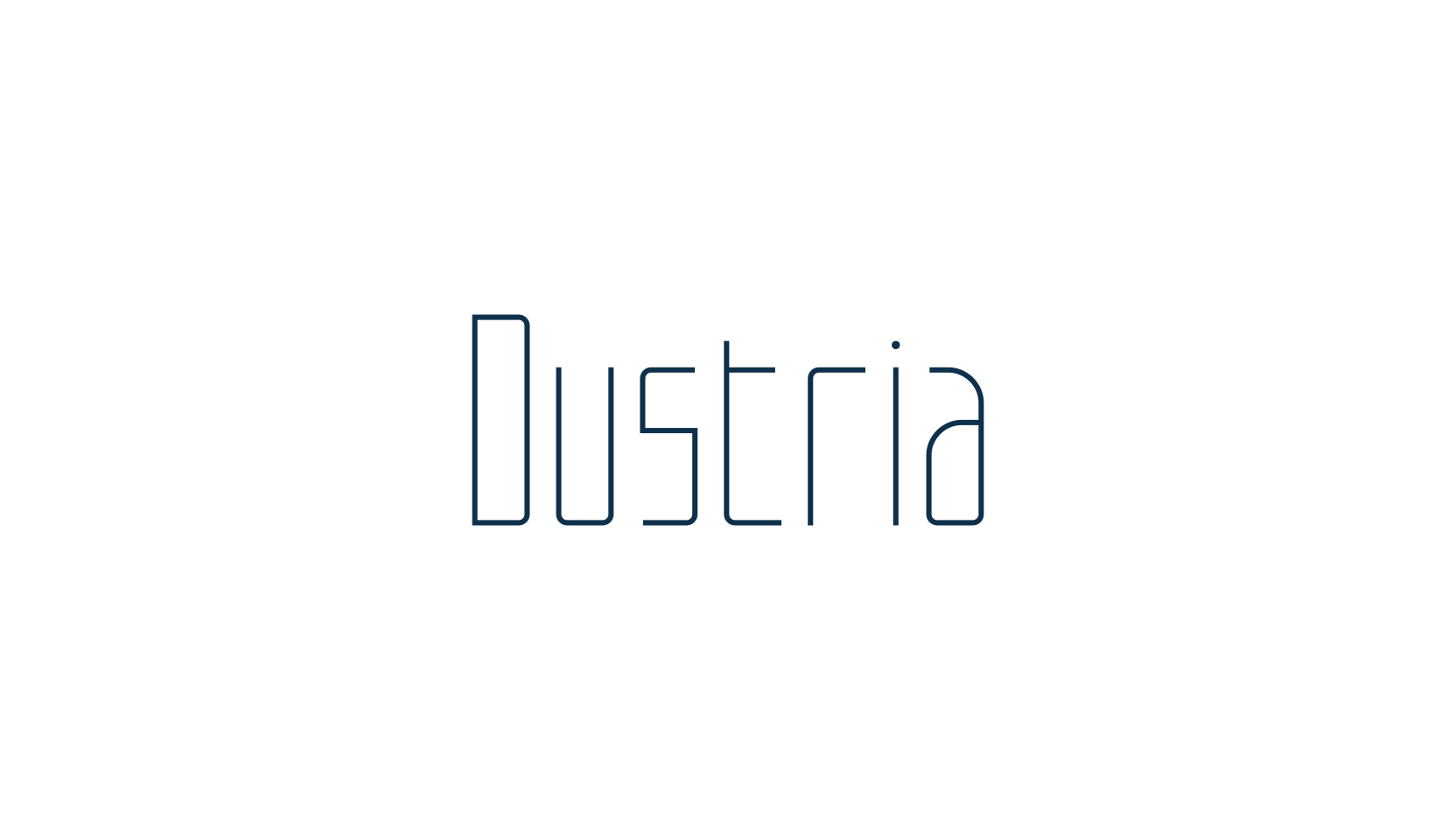 Dustria, basic sans serif font preview