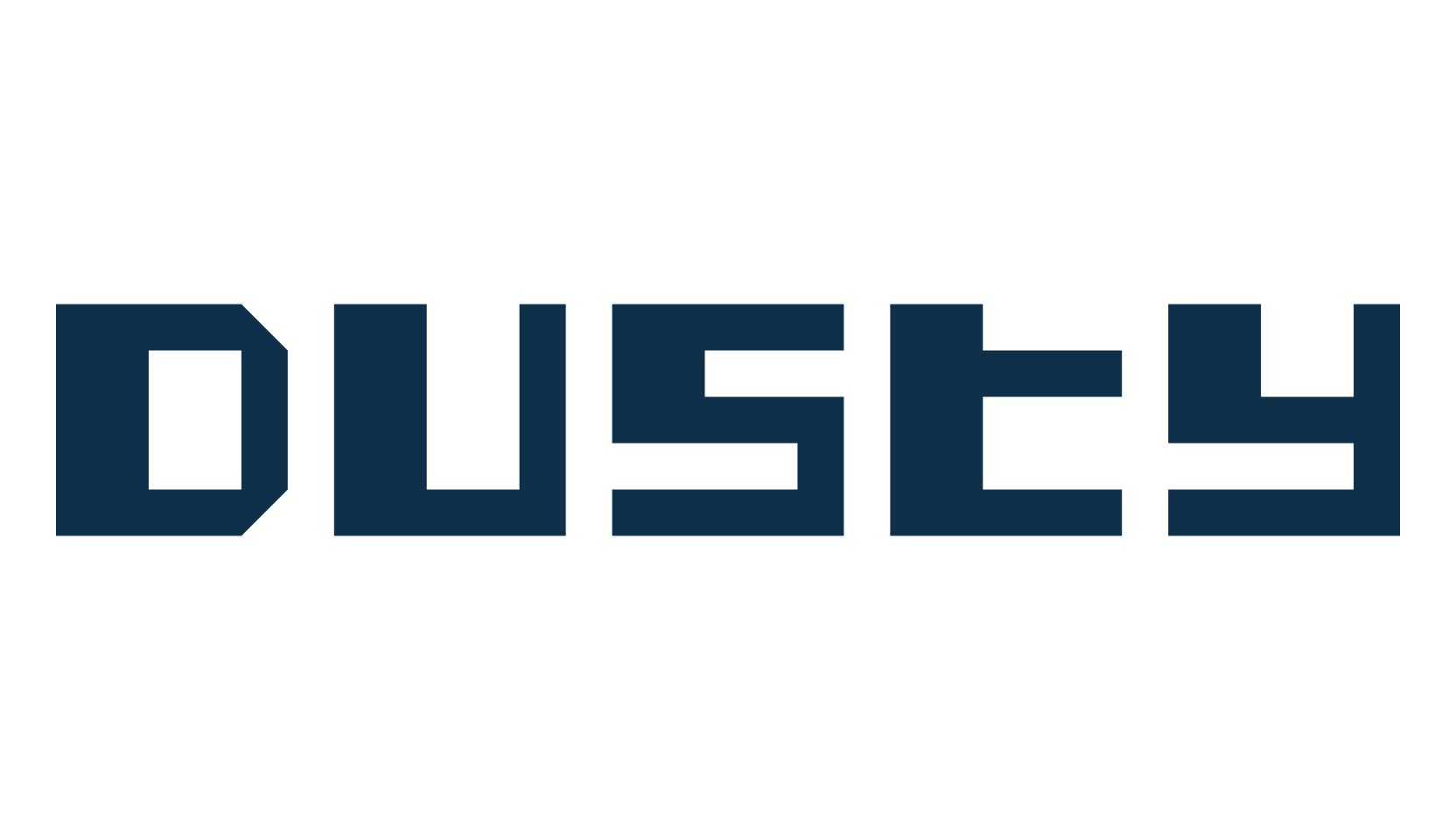 Dusty, techno square sci-fi font preview
