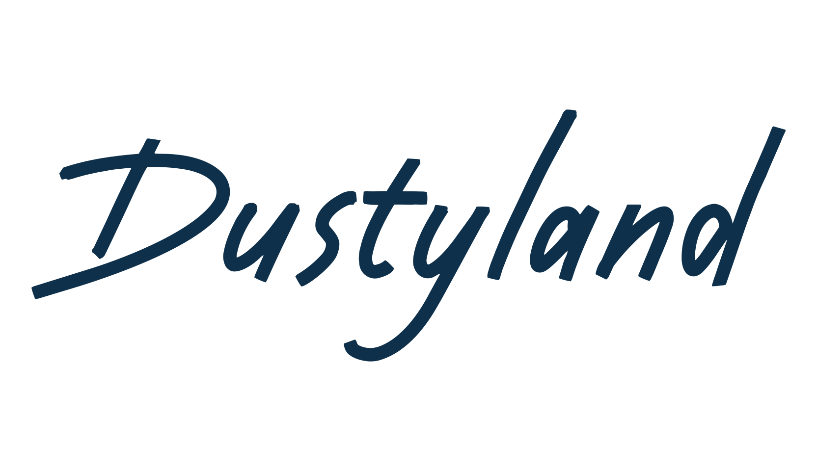Dustyland, script handwritten fancy decorative calligraphy font preview