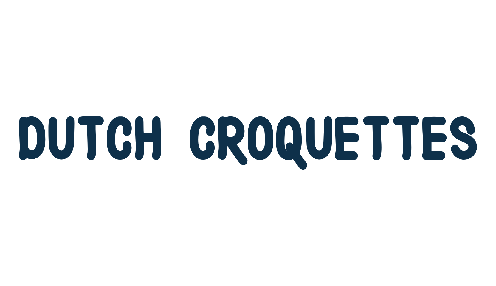 Dutch Croquettes, fancy cartoon decorative comic font preview