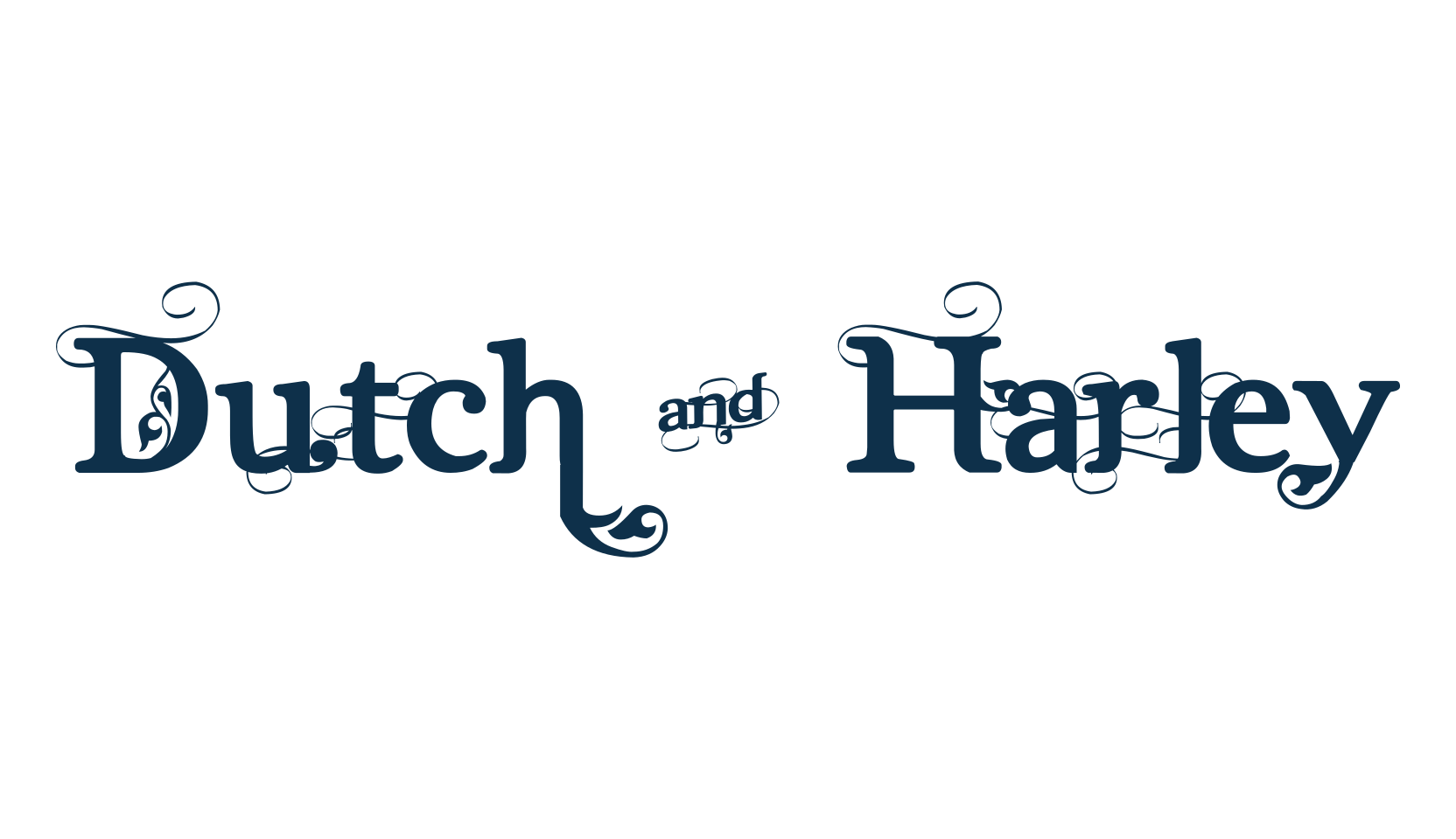 Dutch & Harley, decorative font preview