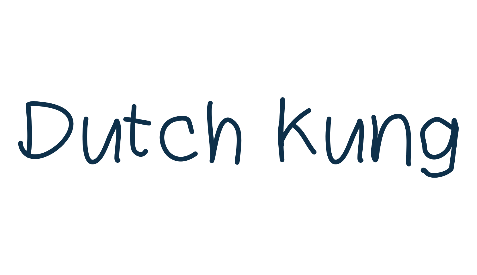 Dutch Kung, handwriting font preview