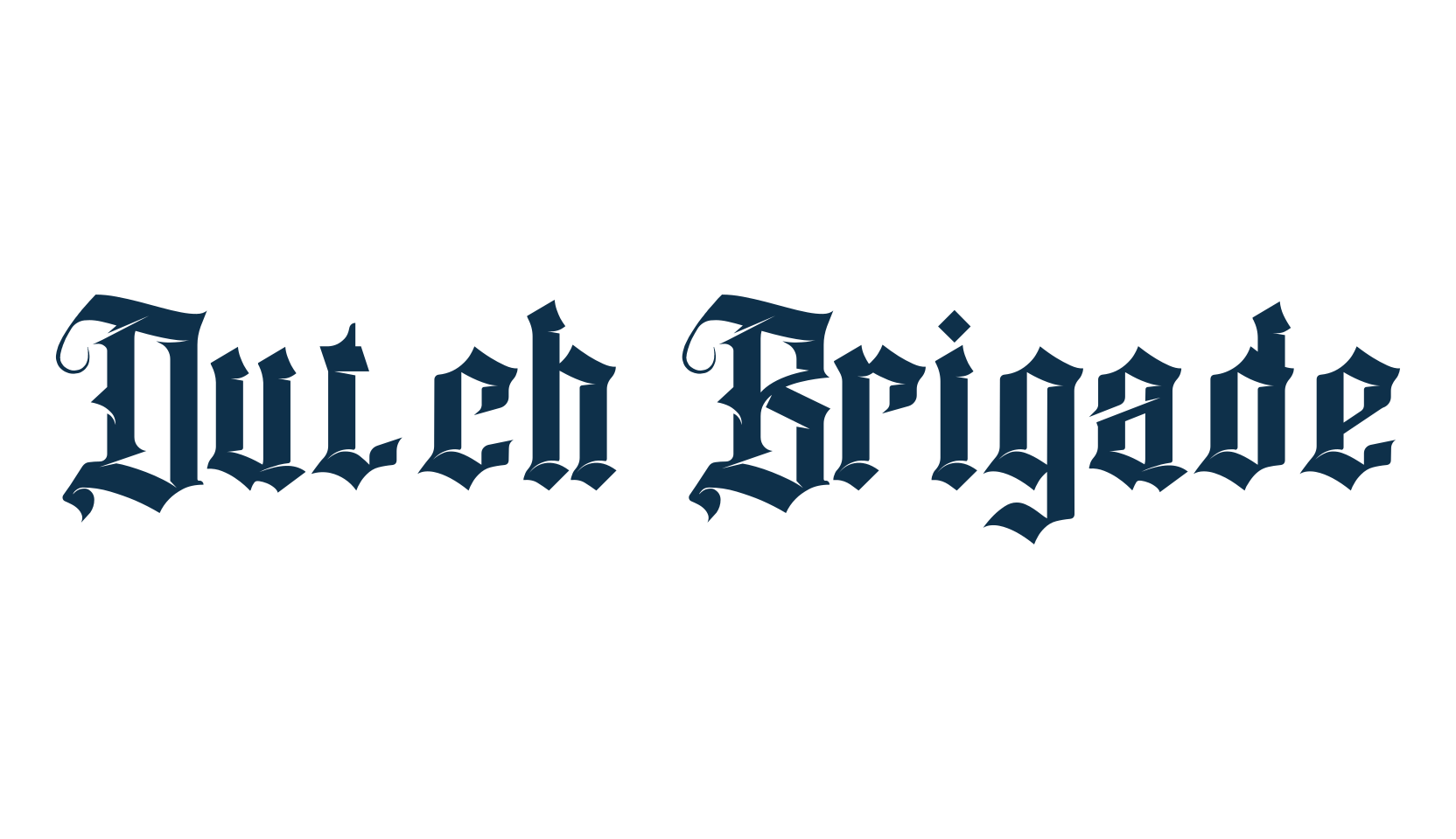 Dutch Brigade, modern font preview