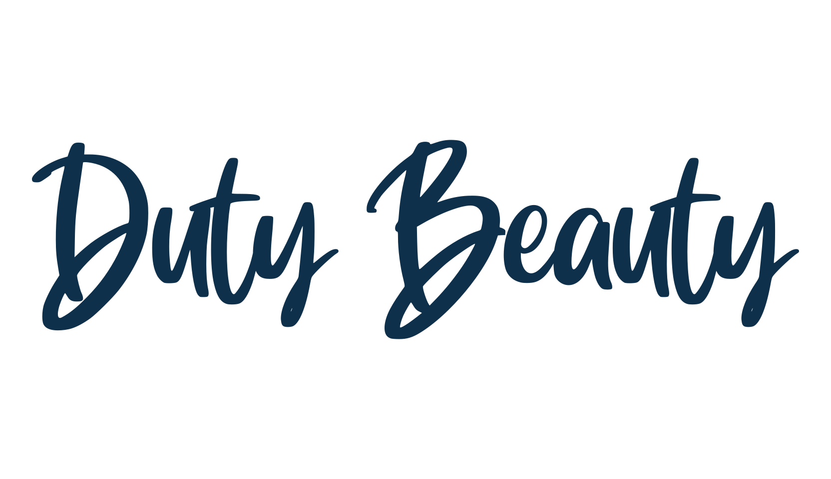 Duty Beauty, script handwritten fancy decorative calligraphy font preview