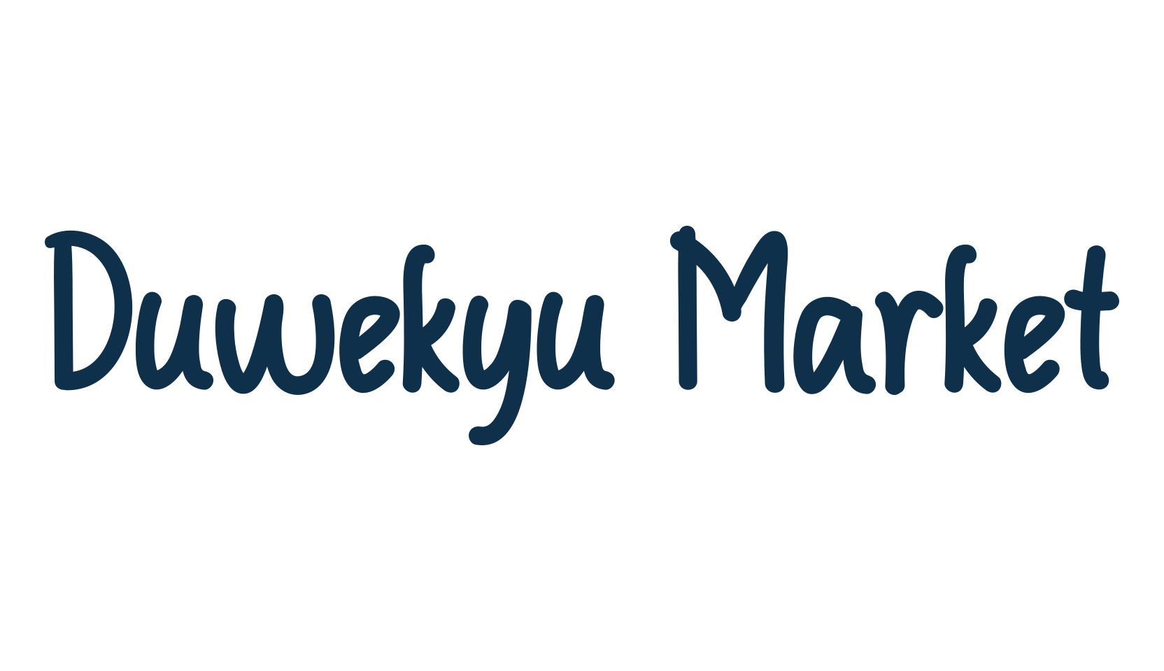 Duwekyu Market, script handwritten fancy decorative calligraphy font preview