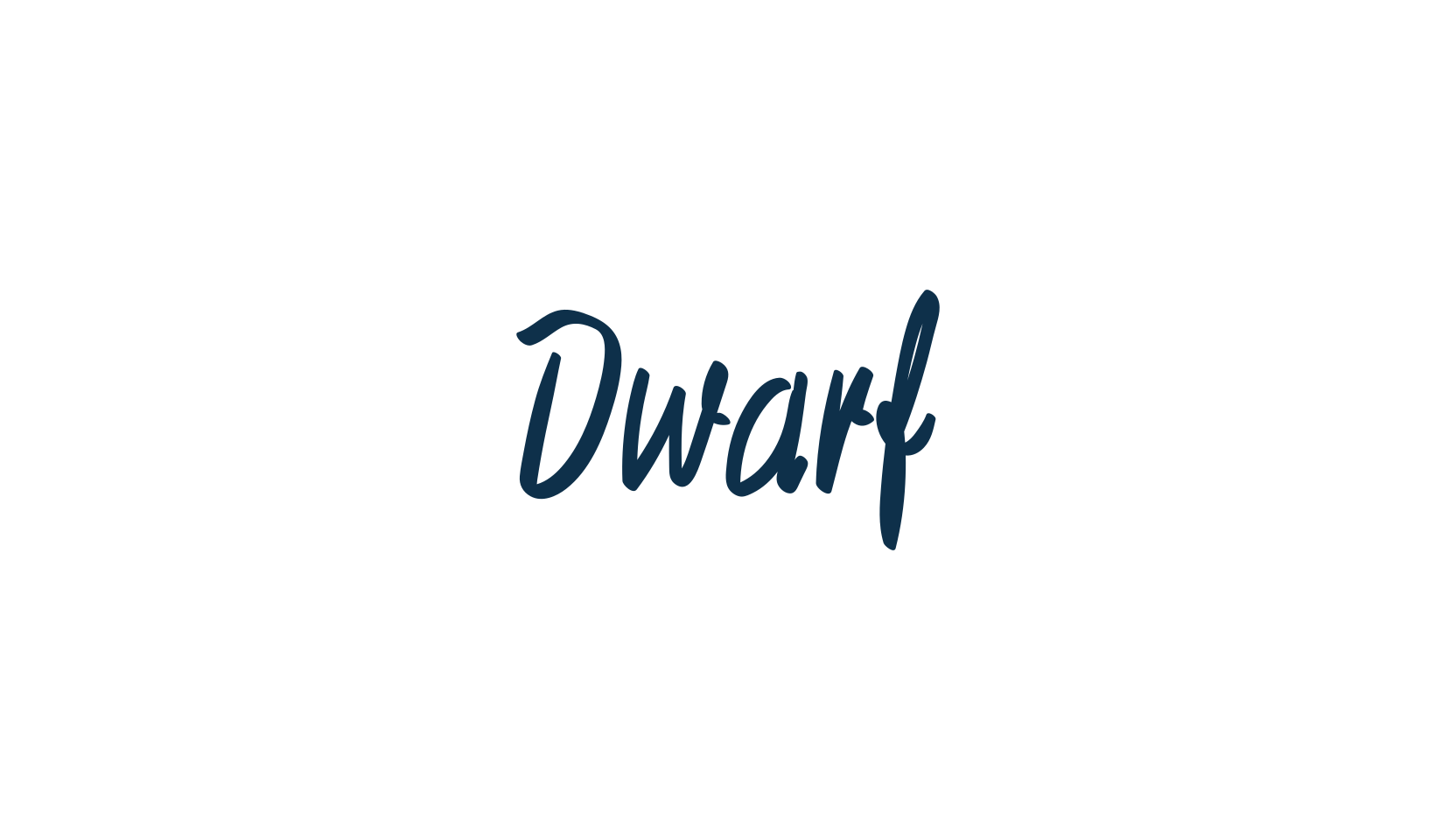 Dwarf, script handwritten fancy decorative calligraphy font preview