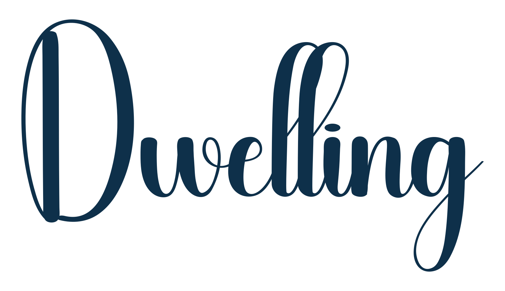 Dwelling, fancy decorative font preview