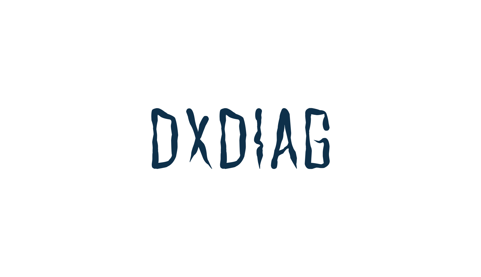 Dxdiag, script graffiti fancy decorative calligraphy font preview