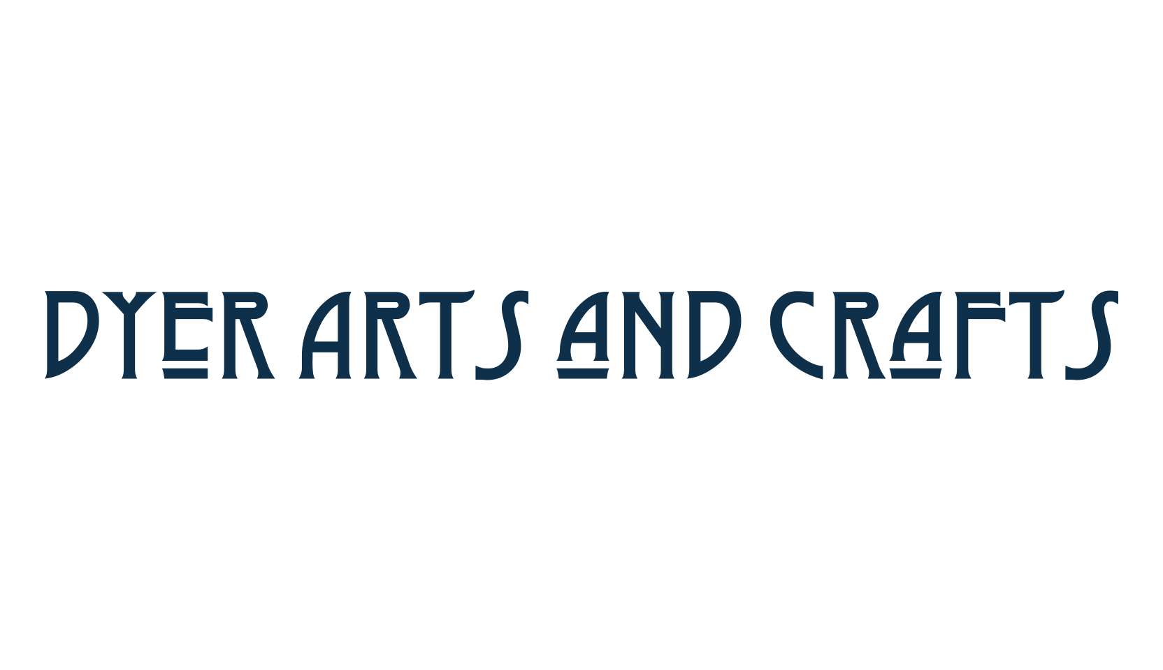 Dyer Arts and Crafts, fancy retro decorative font preview
