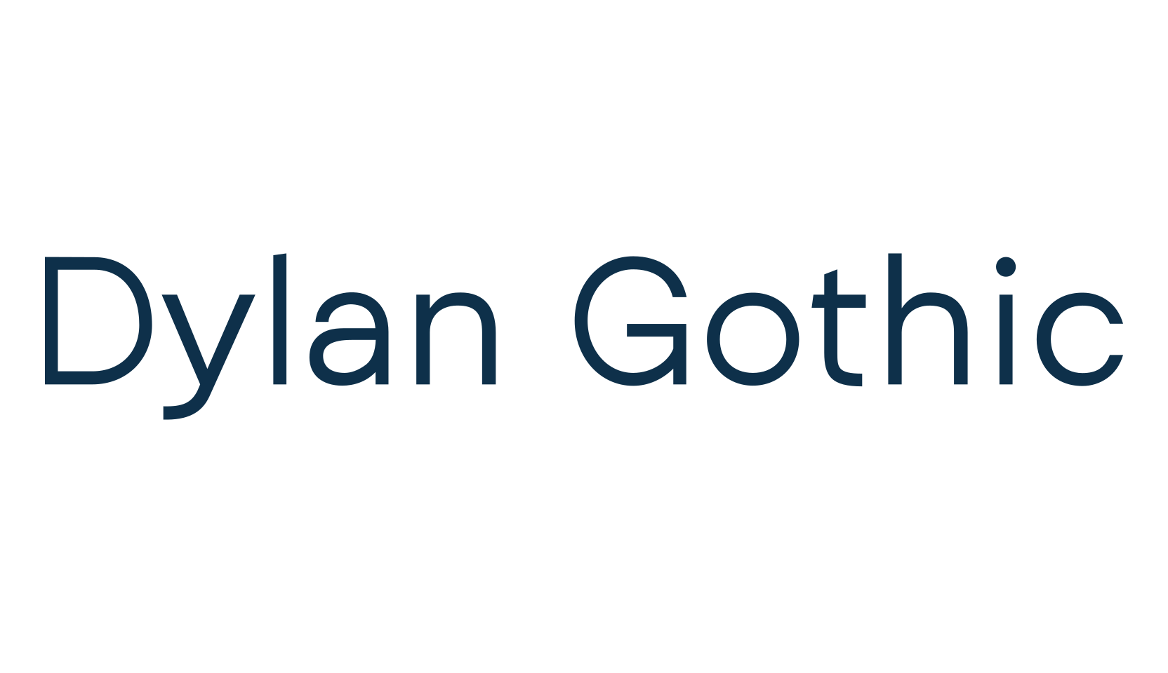 Dylan Gothic, sans serif font preview