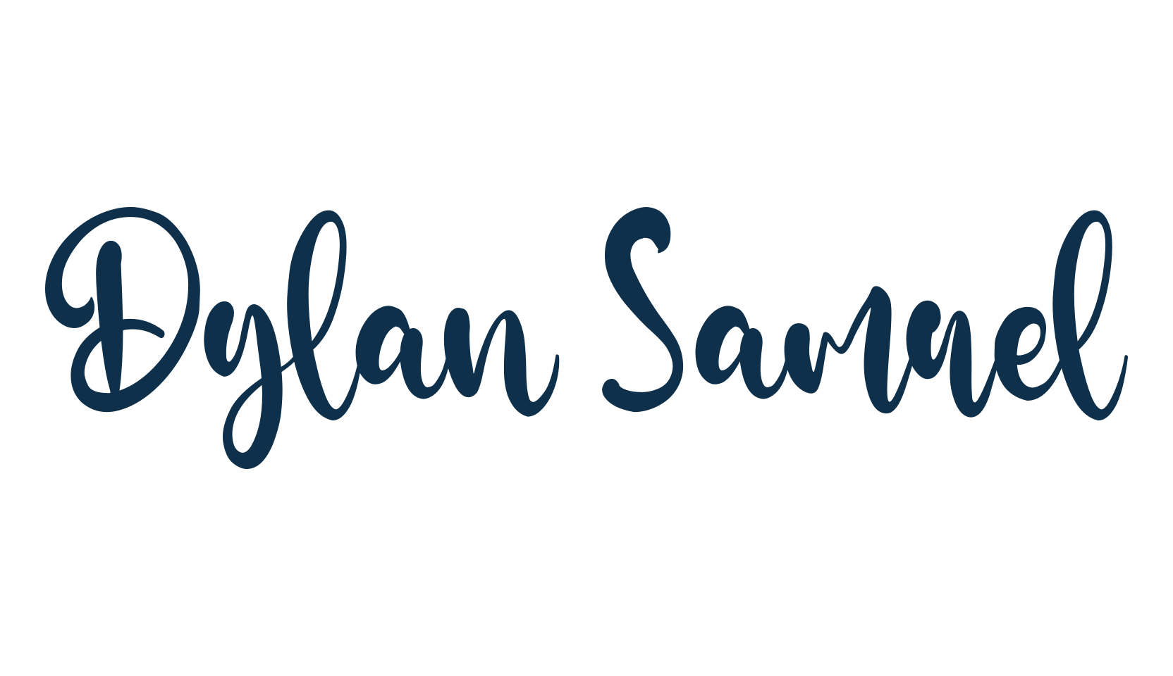 Dylan Samuel, handwriting font preview