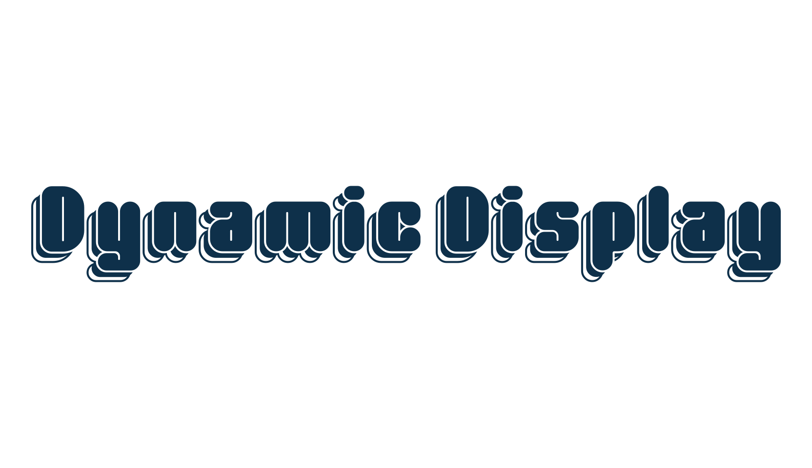 Dynamic Display, various font preview