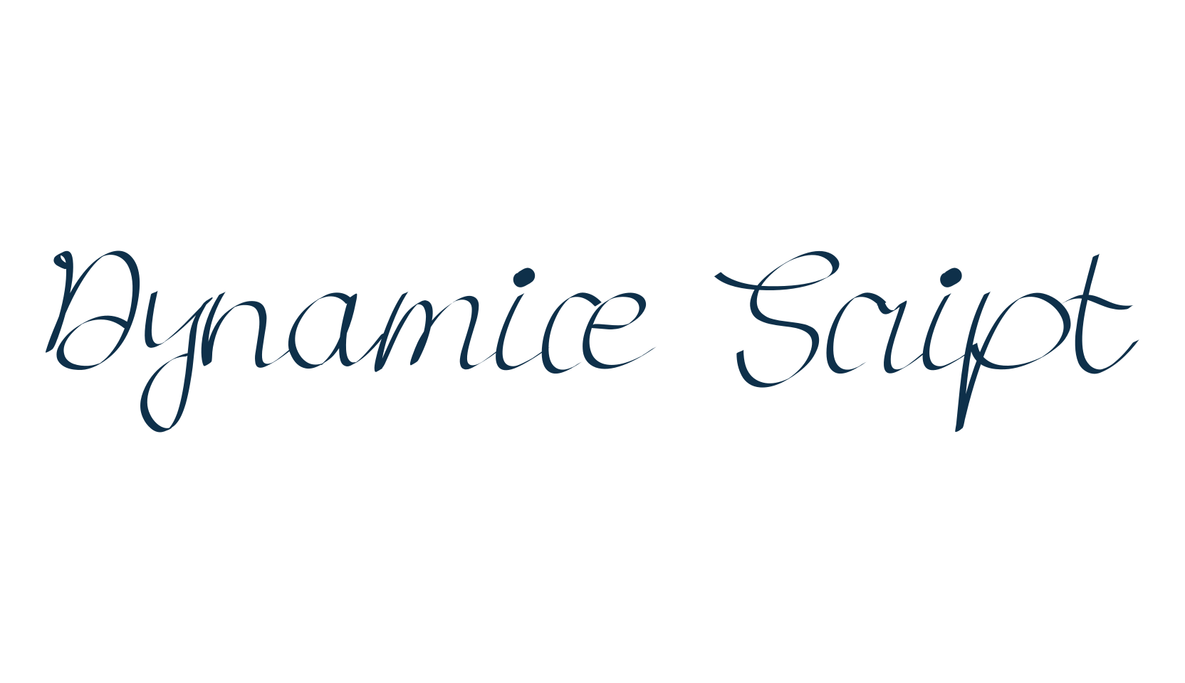 Dynamice Script, script handwritten fancy decorative calligraphy font preview